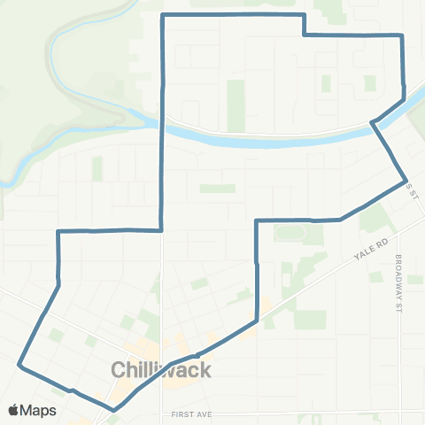 BC Transit Fraser Valley Region Fairfield map