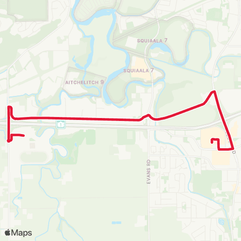 BC Transit Fraser Valley Region Chilliwack Fair Shuttle map