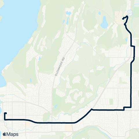 BC Transit Kelowna Rutland / UBCO Express map