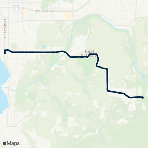 BC Transit Kelowna McCulloch map