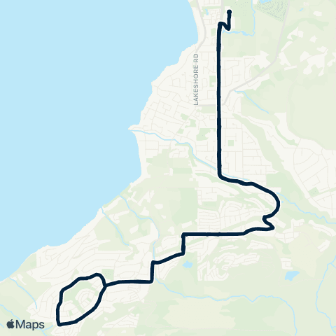 BC Transit Kelowna Mission map