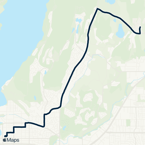 BC Transit Kelowna Glenmore / UBCO Express map