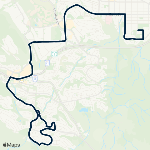 BC Transit Kamloops Pacific Way - School Special map
