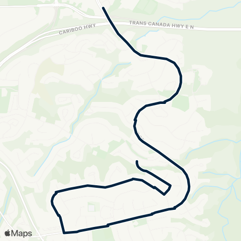 BC Transit Kamloops Sahali Secondary - School Special map