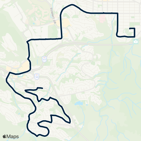 BC Transit Kamloops Aberdeen - School Special map