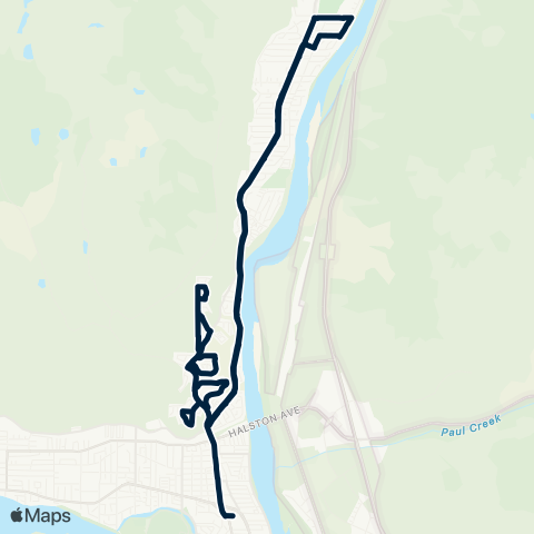 BC Transit Kamloops Westsyde / Batchelor Hts - Sch Special map