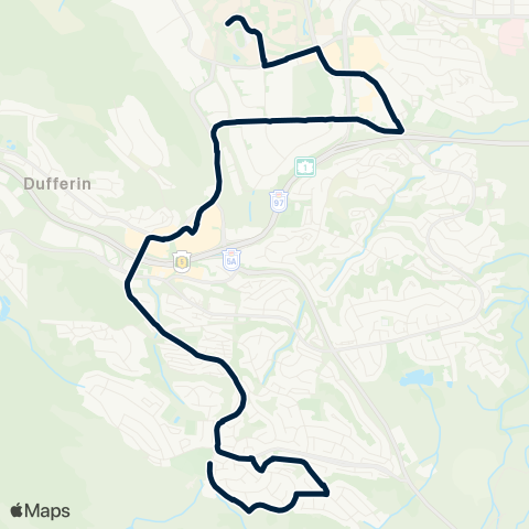 BC Transit Kamloops Pacific Way map