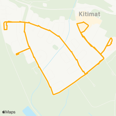 BC Transit Kitimat-Stikine Kildala map