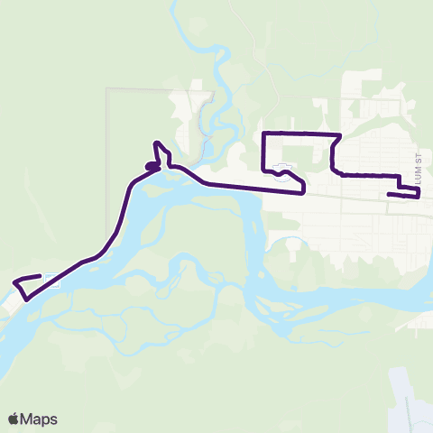 BC Transit Kitimat-Stikine Kitsumkalum map