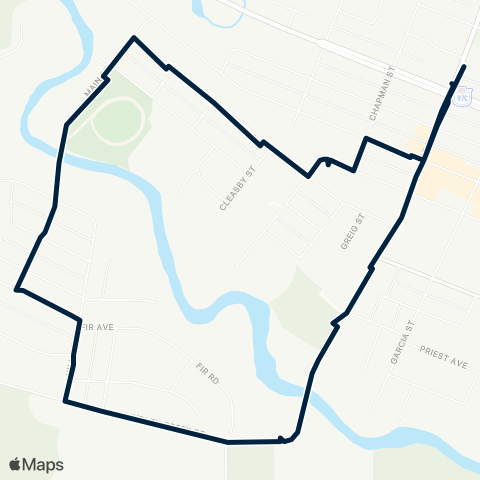 BC Transit Merritt Collettville map