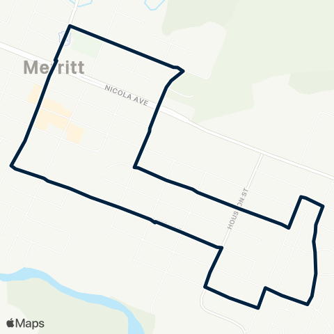 BC Transit Merritt Diamond Vale map
