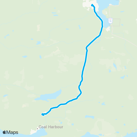 BC Transit Mount Waddington Coal Harbour map