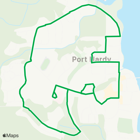 BC Transit Mount Waddington Port Hardy Local map