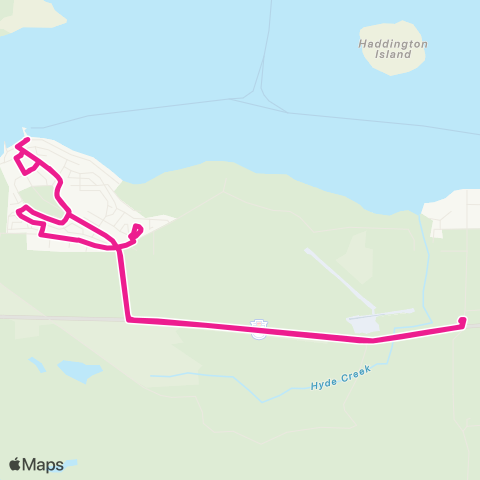 BC Transit Mount Waddington Port McNeill Local map