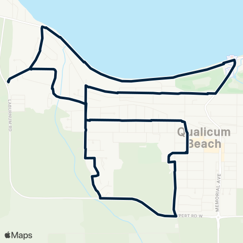BC Transit Nanaimo Qualicum Beach map