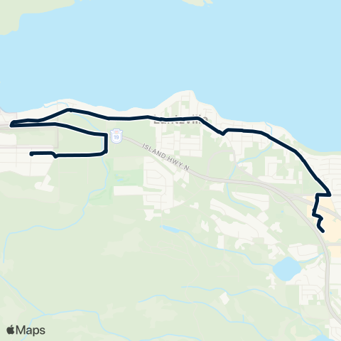 BC Transit Nanaimo Lantzville map