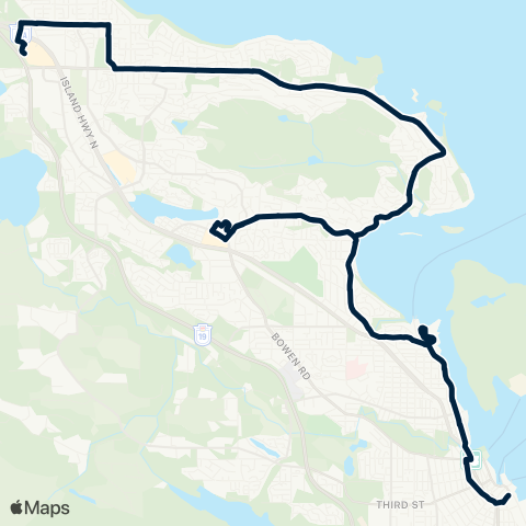 BC Transit Nanaimo Hammond Bay map