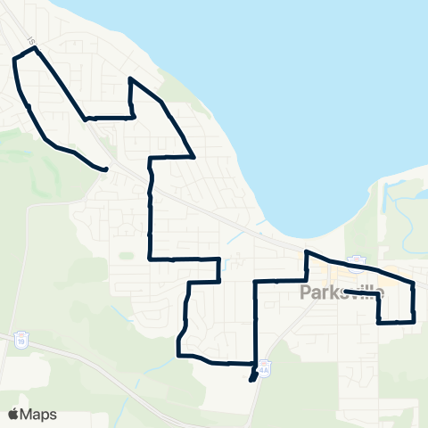 BC Transit Nanaimo Parksville map