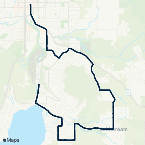 BC Transit North Okanagan Coldstream / Downtown map
