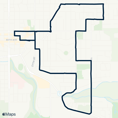BC Transit North Okanagan East Hill map