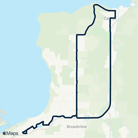 BC Transit North Okanagan Canoe map