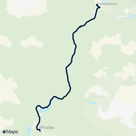 BC Transit Pemberton Pemberton Commuter map