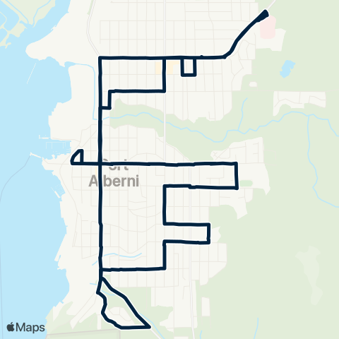 BC Transit Port Alberni Southside map
