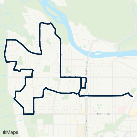 BC Transit Prince George Heritage map