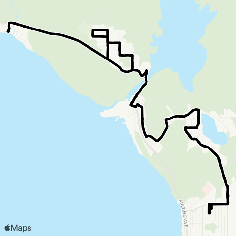 BC Transit Powell River Townsite / Wildwood map