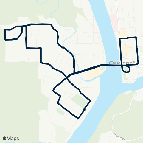 BC Transit Quesnel West Quesnel map