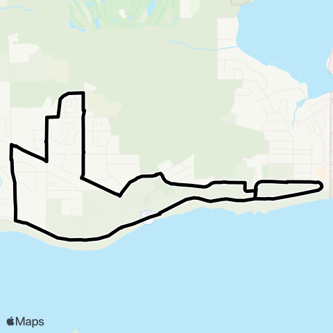 BC Transit Sunshine Coast West Sechelt map