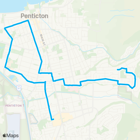 BC Transit South Okanagan-Similkameen West Side / Duncan East map