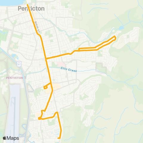 BC Transit South Okanagan-Similkameen Main Street map