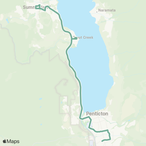 BC Transit South Okanagan-Similkameen Penticton / Summerland map