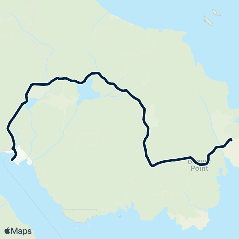 BC Transit Salt Spring Island Ruckle Park - Fulford Direct map