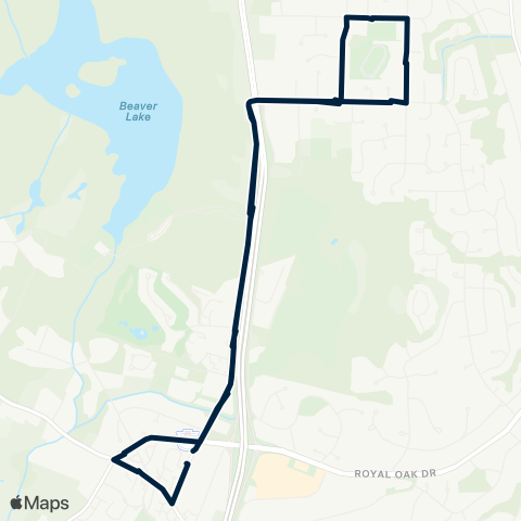 BC Transit Victoria Ridge map