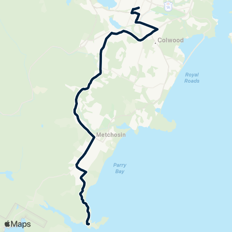 BC Transit Victoria Happy Valley / Langford Exch map