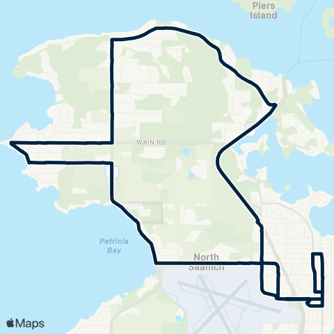 BC Transit Victoria North Saanich map