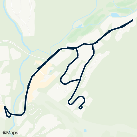 BC Transit Whistler Upper Village / Benchlands Shuttle Free Service map