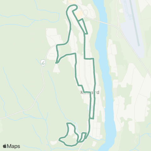 BC Transit West Kootenay Kinnaird / Southridge map