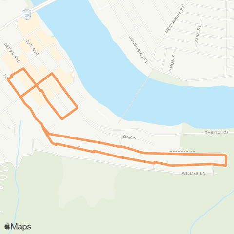 BC Transit West Kootenay Columbia Heights map
