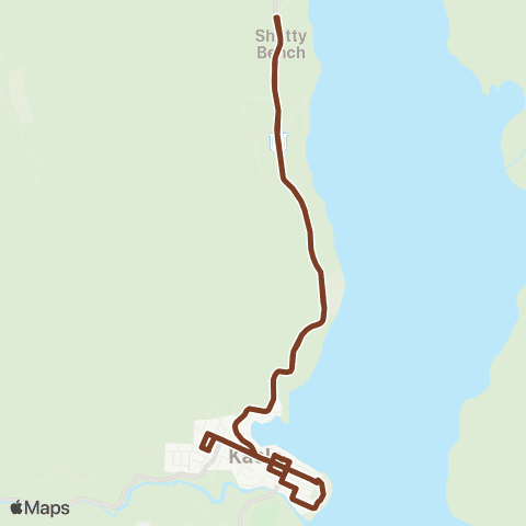 BC Transit West Kootenay Kaslo Local map