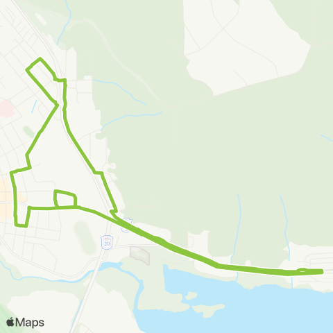 BC Transit Williams Lake Broadway map