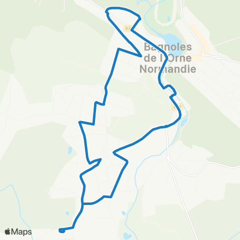 Bagnole de l'Orne Quartier Château map