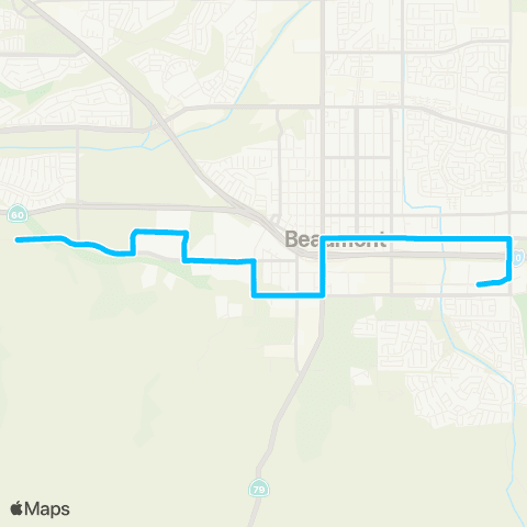 Beaumont Transit Casino Express map