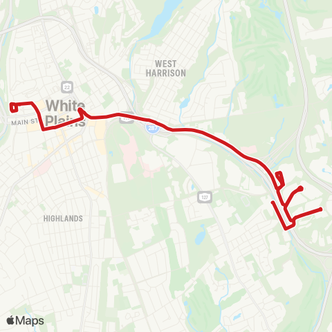 Bee-Line Shuttle Loop B map