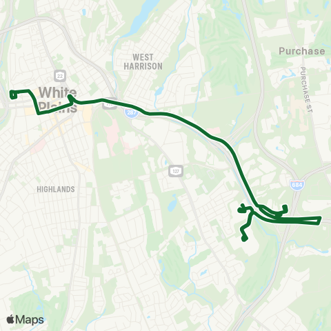 Bee-Line Shuttle Loop D map