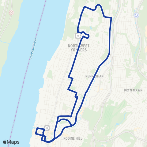 Bee-Line N Yonkers-Yonkers Rr Station map