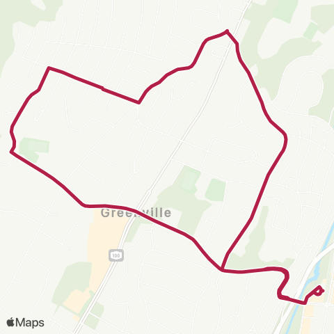 Bee-Line Longview Commuter map