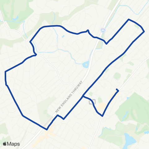 Bee-Line Bonnie Briar Commuter map